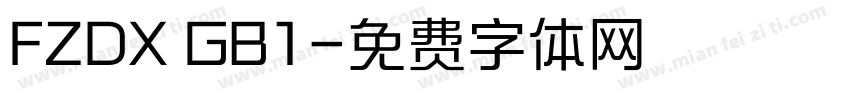 FZDX GB1字体转换